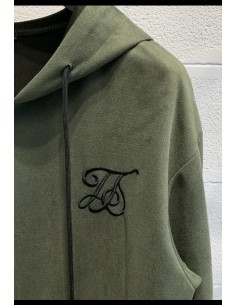 Felpa con cappuccio e zip 2